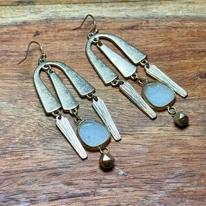 Elegant Gold Dangle Earrings